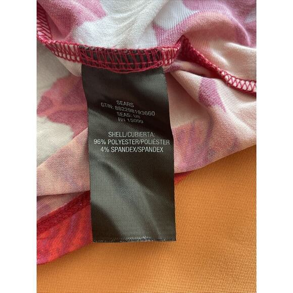 Simply Styled By Sears Women Off The Shoulder Size Large Floral Short Sleeve - Picture 8 of 8